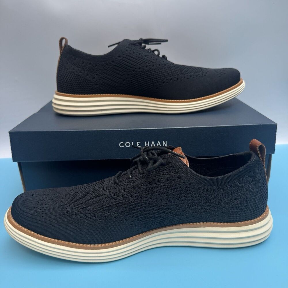 COLE HAAN Original Grand Remastered Stitchlite Oxford Black/British Tan US 13